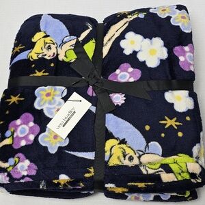 new Vera Bradley Disney plush Throw Blanket Tinker Bell's Flight Tinkerbell